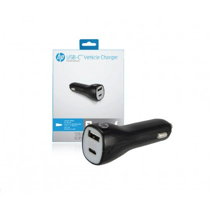 HP Car Chargers (DC to USB A / DC to USB C)