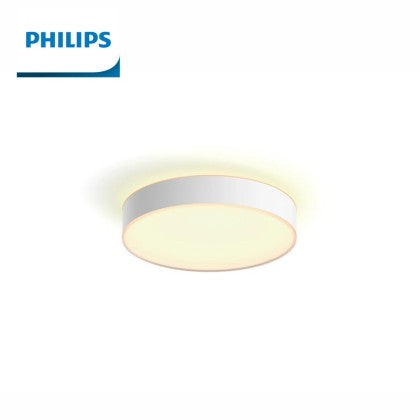 Philips Hue Devere Medium White Ambience Smart Ceiling Light (Bluetooth, Google Assistant, Hue App Compatible)