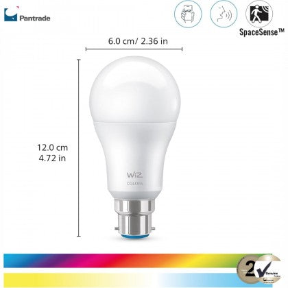 WiZ 9W LED Bulb A60 E27 Color Smart Bulb | WiFi RGB Light