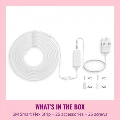 WiZ Neon LED Flex Strip 5M (UK Plug) | Smart RGB Colour Light