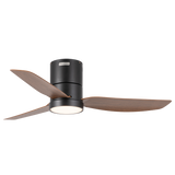 Gloxon 45" DC 3-Blades Hugger Ceiling Fan with LED Light CF3201 LR