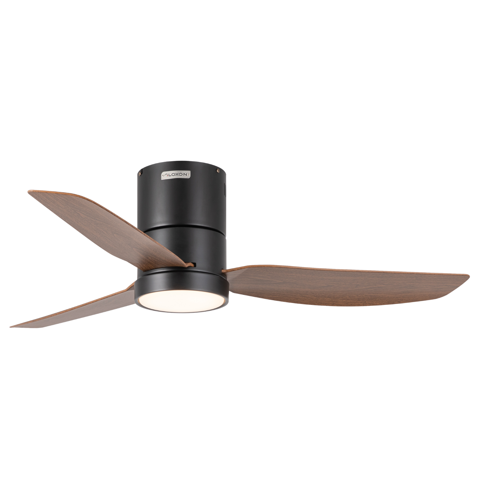 Gloxon 45" DC 3-Blades Hugger Ceiling Fan with LED Light CF3201 LR