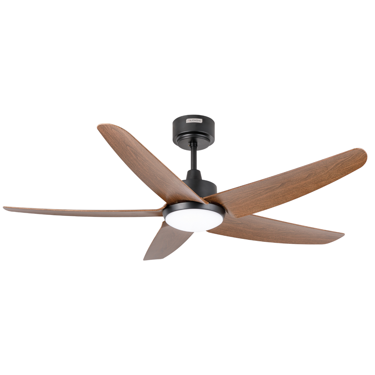 Gloxon 52" DC 5-Blades Downrod Ceiling Fan with LED Light CF5103 LR