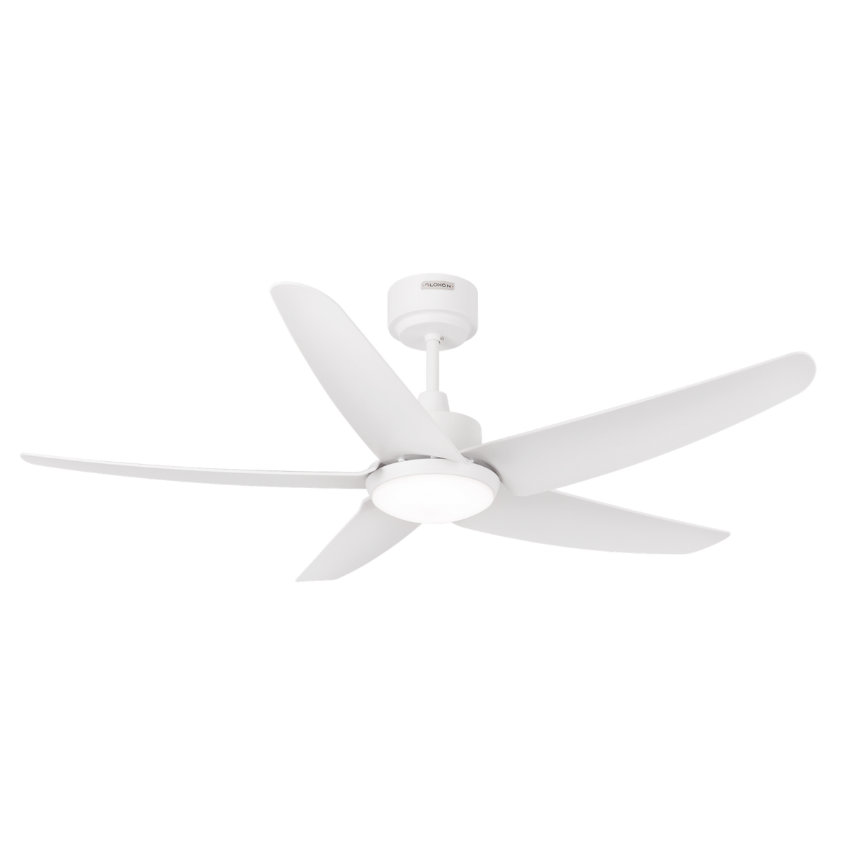 Gloxon 52" DC 5-Blades Downrod Ceiling Fan with LED Light CF5103 LR