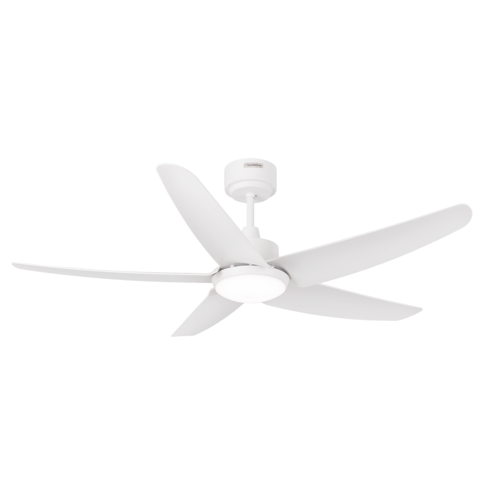 Gloxon 52" DC 5-Blades Downrod Ceiling Fan with LED Light CF5103 LR