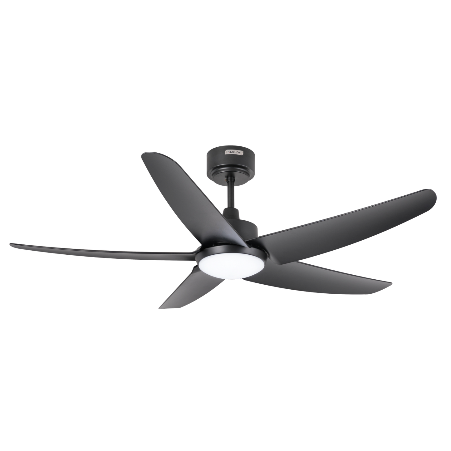 Gloxon 52" DC 5-Blades Downrod Ceiling Fan with LED Light CF5103 LR