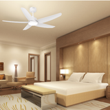 Gloxon 52" DC 5-Blades Downrod Ceiling Fan with LED Light CF5103 LR
