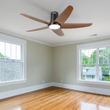 Gloxon 52" DC 5-Blades Hugger Ceiling Fan with LED Light CF3202 LR