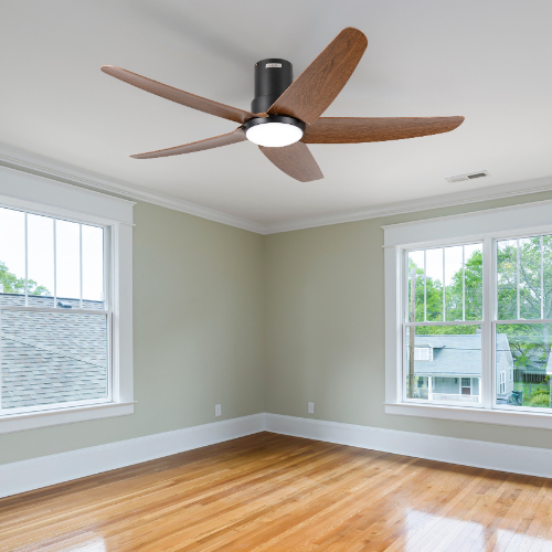 Gloxon 52" DC 5-Blades Hugger Ceiling Fan with LED Light CF3202 LR
