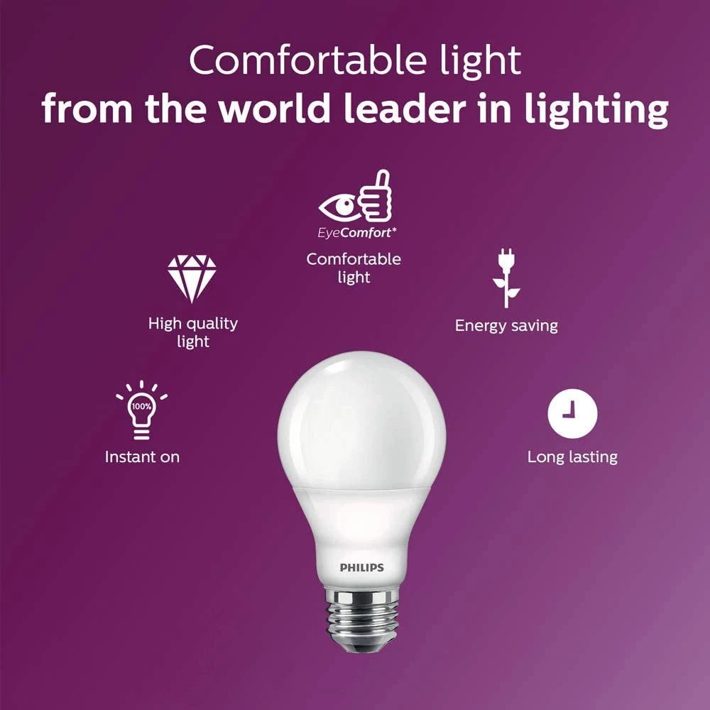 Philips LED Bulb E27 6W/8W/10W/12W Warm White, Cool White, Daylight