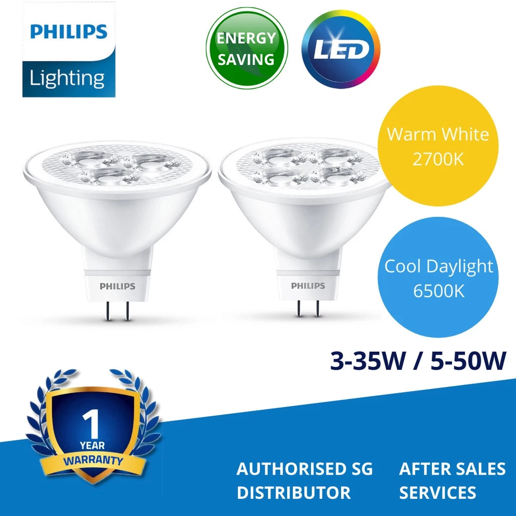 Philips Essential LED 3-35W/5-50W 2700K/6500K MR16