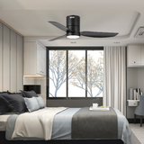 Gloxon 45" DC 3-Blades Hugger Ceiling Fan with LED Light CF3201 LR