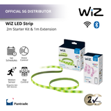 WiZ Wi-Fi LED Strip 2M 1600lm Starter Kit and 1M 800lm extension