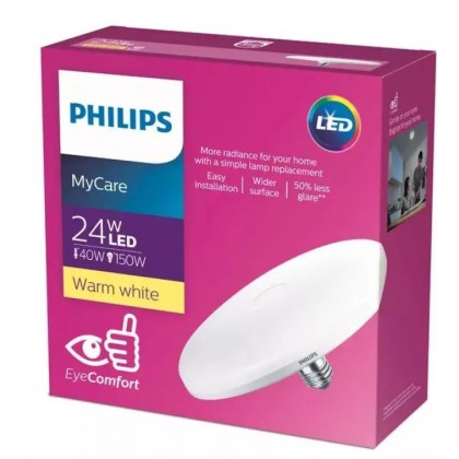 飞利浦吸顶UFO LED灯泡 15W/24W E27 3000K/6500K