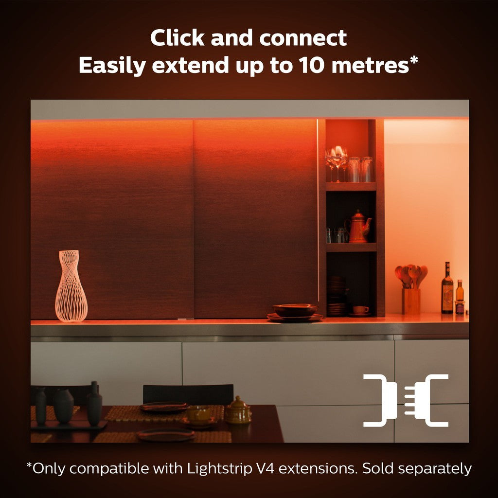 Philips Hue Lightstrip Plus V4 APR 2m base kit and 1m Extension
