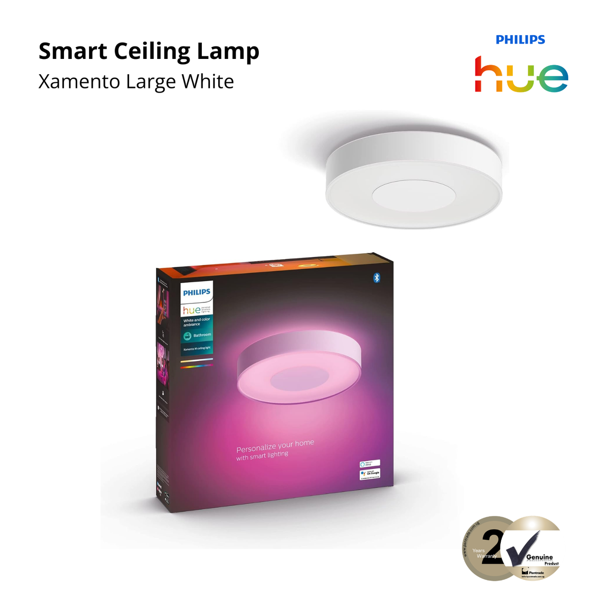 Philips Hue Xamento WCA Ceiling Light - Bluetooth