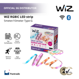 WiZ RGBIC LED Strip 5M with UK Plug | Smart Multicolor Lighting