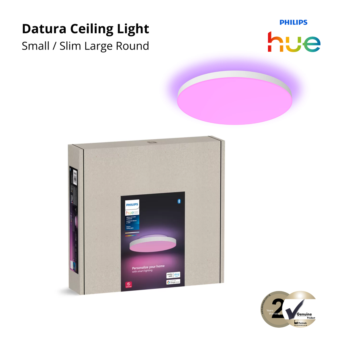 Philips Datura Hue Ceiling RD Small/Slim Large
