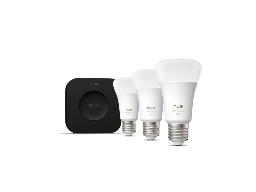 Starter kit: 3 E27 color-capable bulbs + Bridge Pro