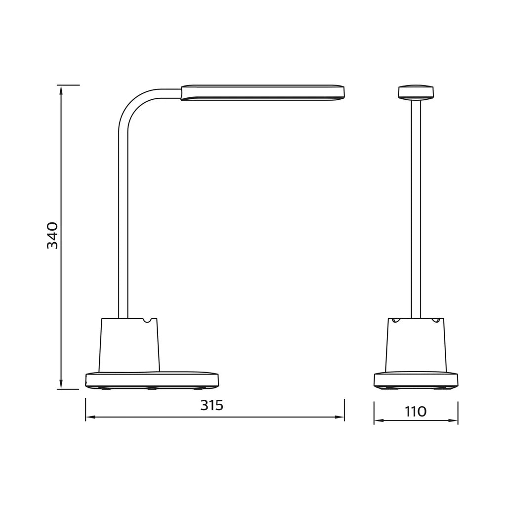 Philips DSK214 Bucket LED 7W 台灯 USB