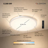 Gloxon 500mm GlideElite LED Ceiling Light CL500 ERF