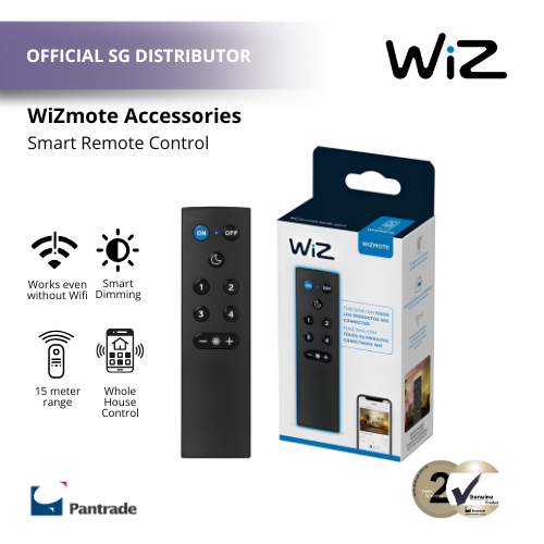 WiZ WiZmote Smart Remote Control with Batteries