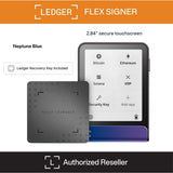 Ledger Flex™ Signer Hardware Wallet with Recovery key - Neptune Blue