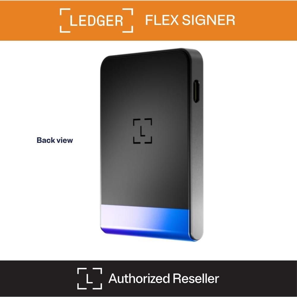 Ledger Flex™ Signer Hardware Wallet with Recovery key - Neptune Blue