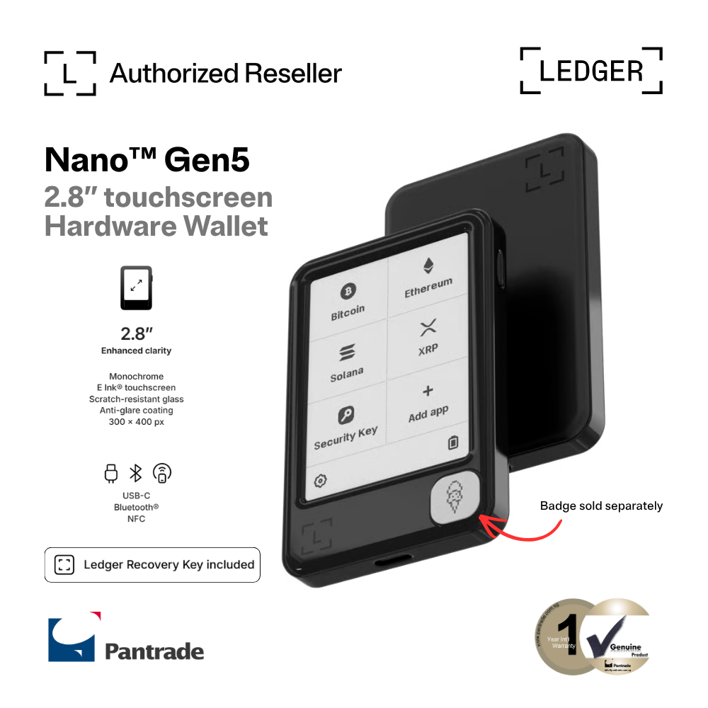 Ledger Nano Gen5 Crypto Hardware Wallet