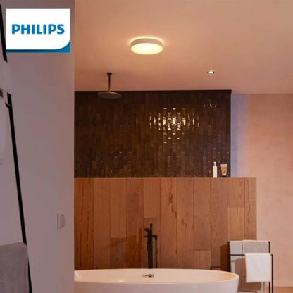 Philips Hue Devere Medium White Ambience Smart Ceiling Light (Bluetooth, Google Assistant, Hue App Compatible)
