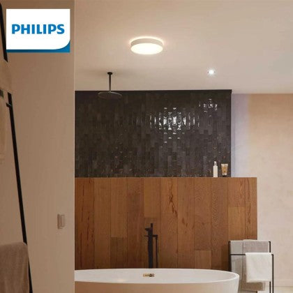 Philips Hue Devere Medium White Ambience Smart Ceiling Light (Bluetooth, Google Assistant, Hue App Compatible)