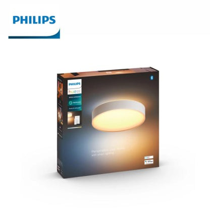 Philips Hue Devere Medium White Ambience Smart Ceiling Light (Bluetooth, Google Assistant, Hue App Compatible)