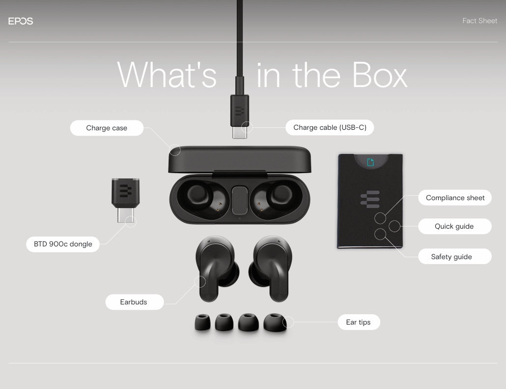 EPOS ADAPT E1 Wireless In-Ear Headset
