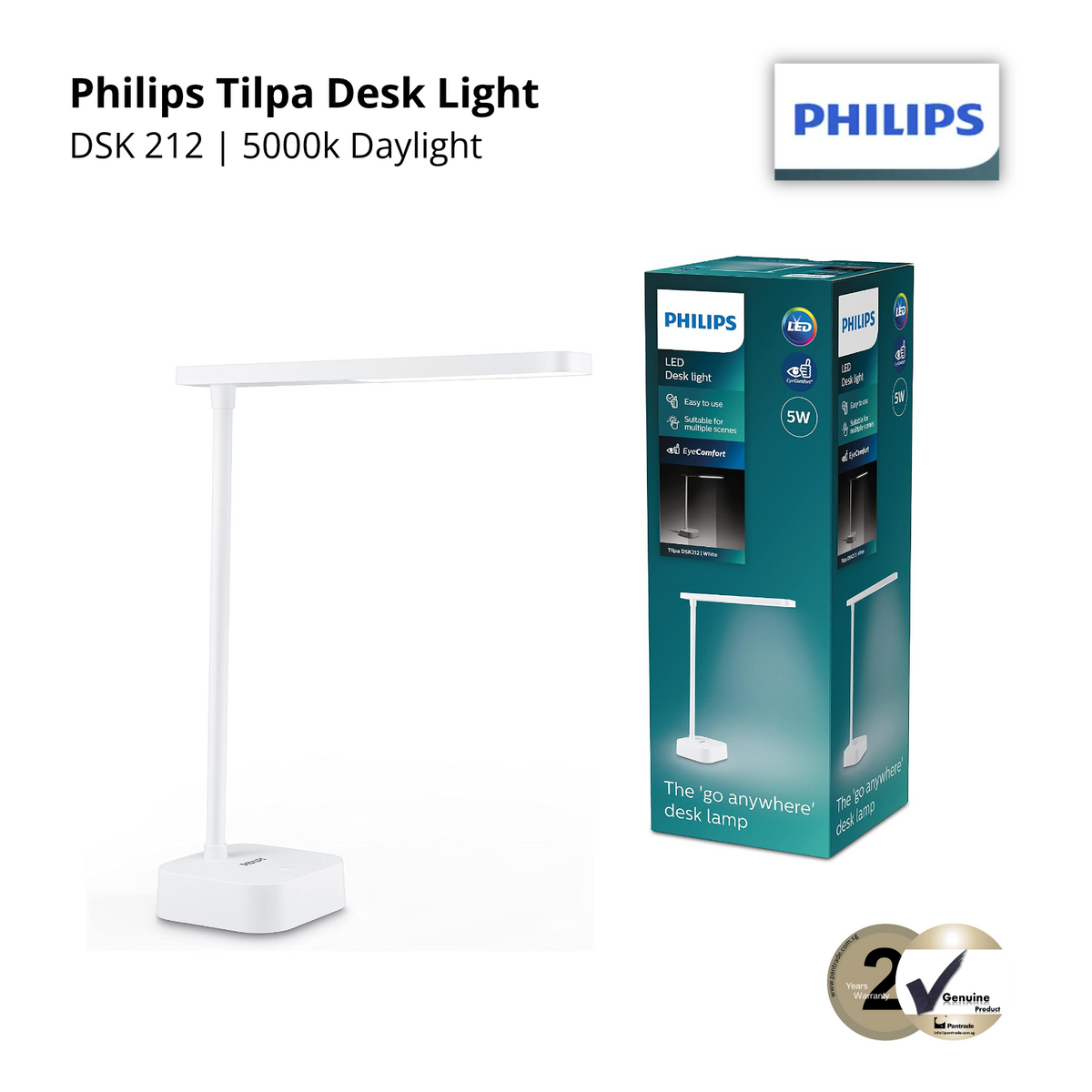 Philips DSK212 Tilpa Desk Light