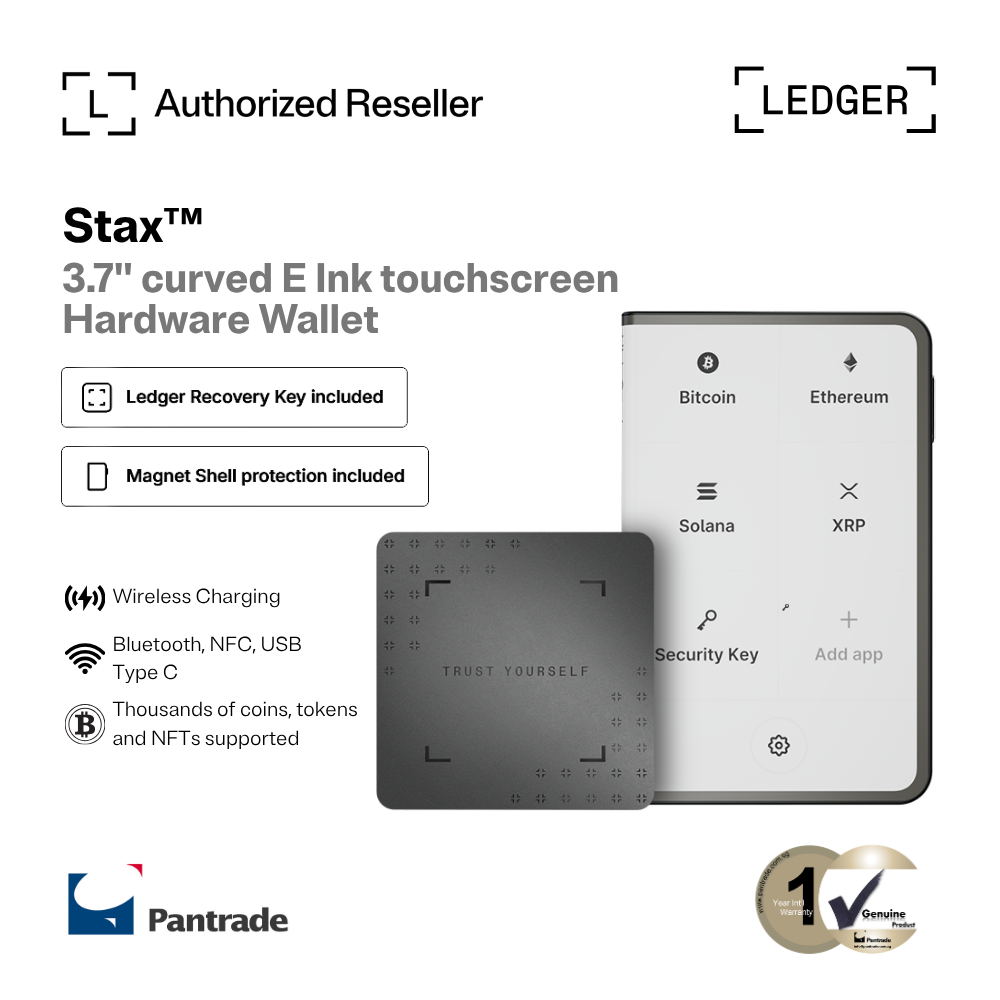 Ledger Stax™ Signer Hardware Wallet with Recovery key