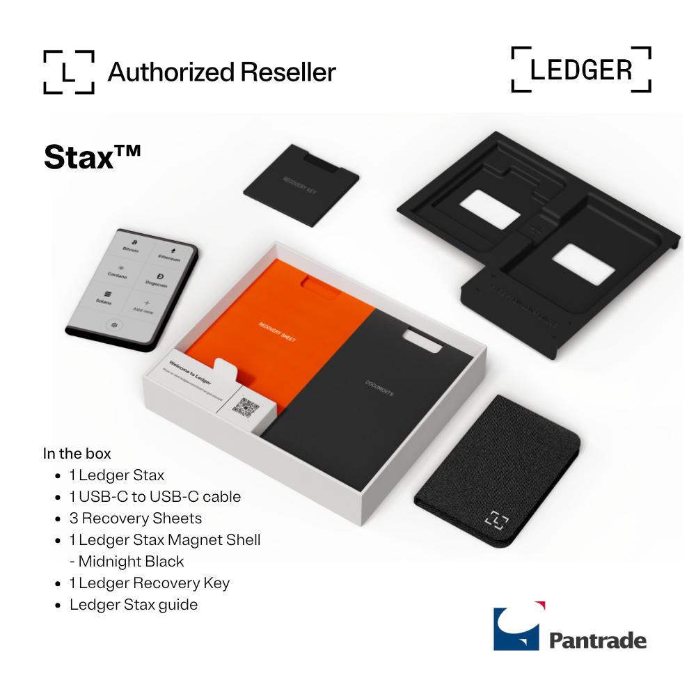 Ledger Stax™ Signer Hardware Wallet with Recovery key