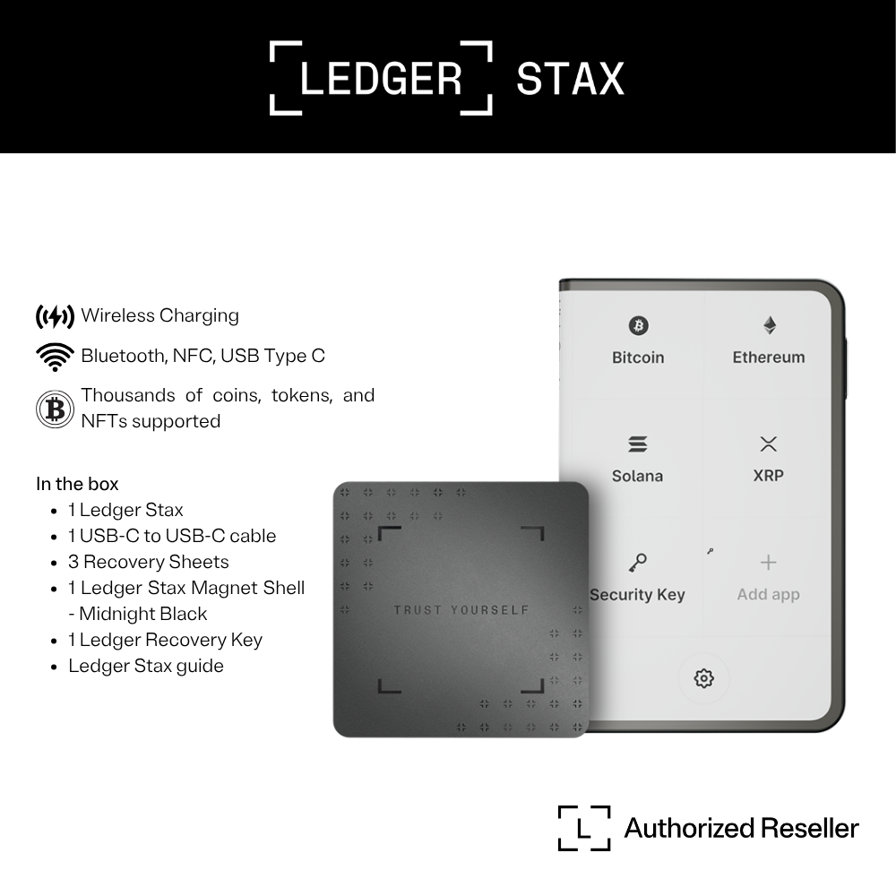 Ledger Stax™ Signer Hardware Wallet with Recovery key