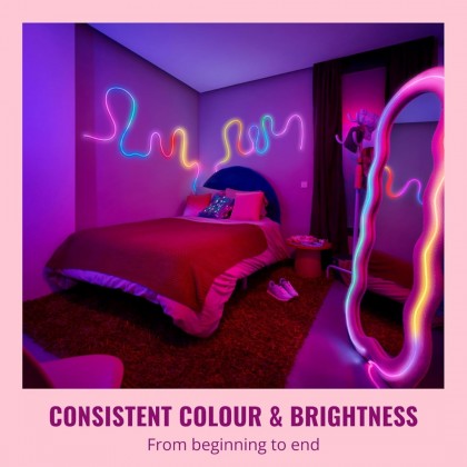 WiZ Neon LED柔性灯带5米（英规插头） | 智能RGB彩光