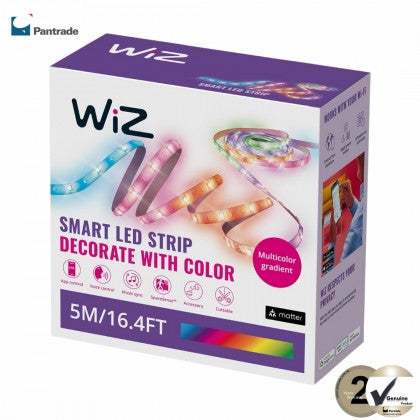 WiZ RGBIC LED灯带 5米带英式插头 | 智能多色照明