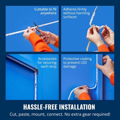 WiZ RGBIC LED灯带 5米带英式插头 | 智能多色照明