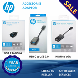 惠普转接器 | USB-C 转 A，USB 3.0 和 HDMI 转 VGA