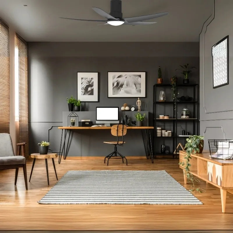 Gloxon 52英寸直流五叶片贴顶LED吊扇CF3202 LR