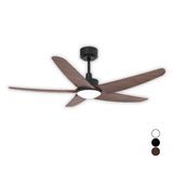 Gloxon 52" DC 5-Blades Downrod Ceiling Fan w LED Light CF5103 LR