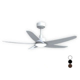 Gloxon 52" DC 5-Blades Downrod Ceiling Fan w LED Light CF5103 LR