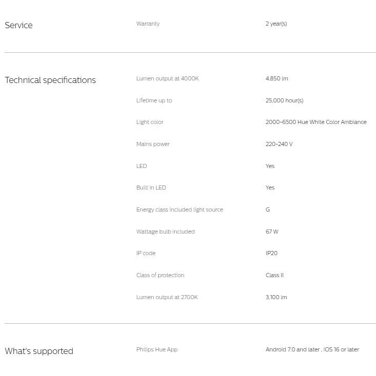 Philips Hue Datura Ceiling Light
