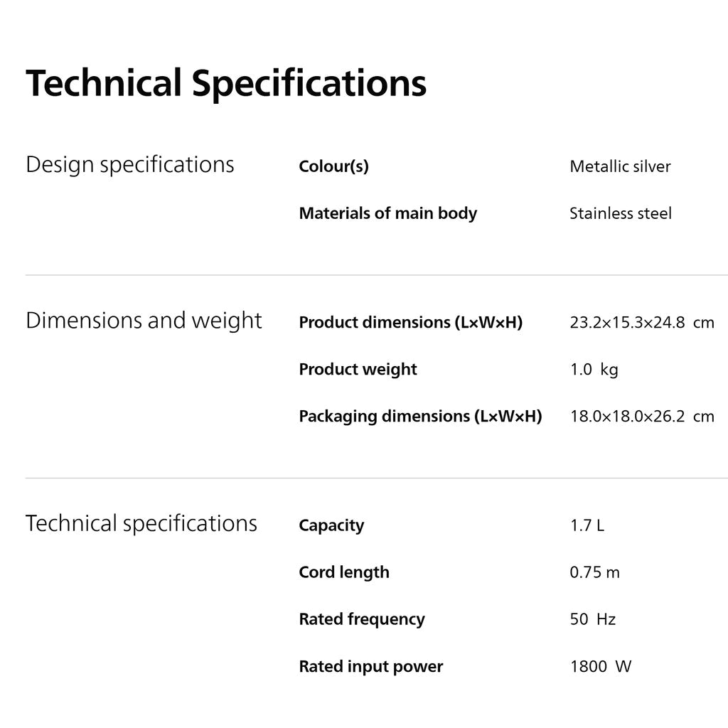 飞利浦精选系列电水壶 HD9316/03
