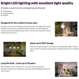 Philips UltraEfficient Filament Bulb Frosted A60 E27 5W/7.5W, 2700K/ 6500K