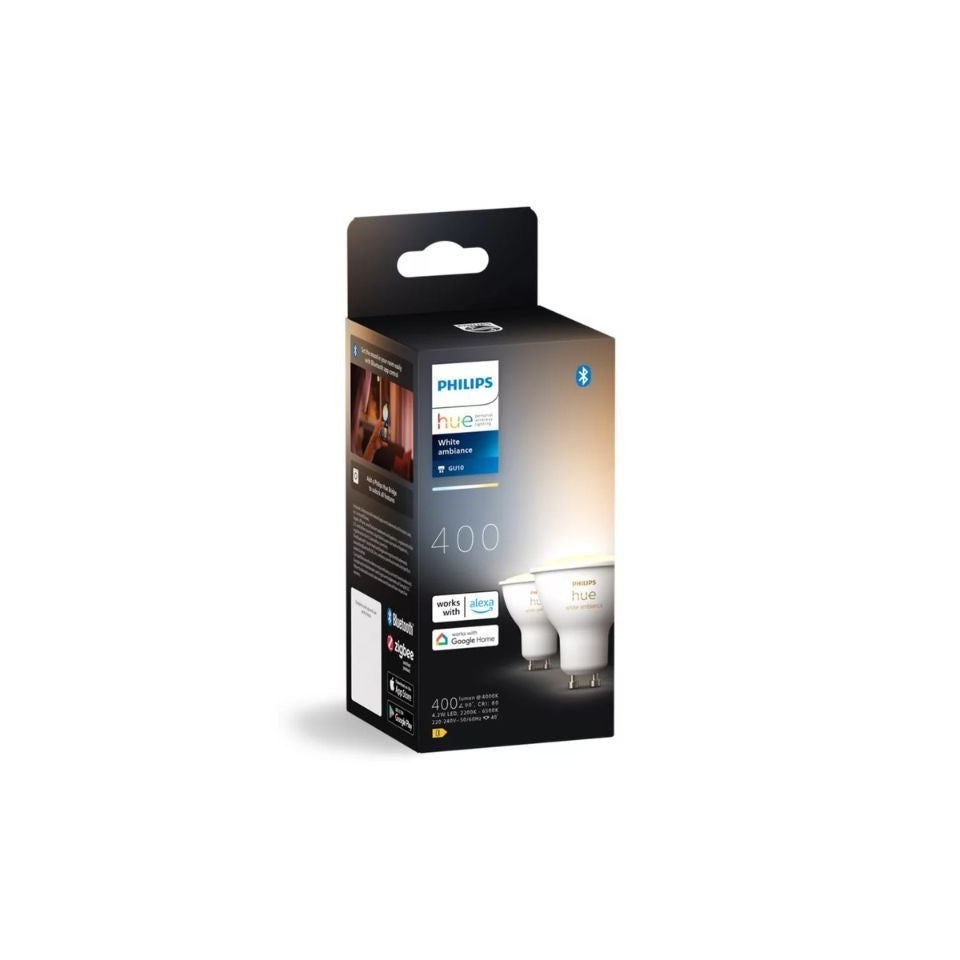 Philips Hue White Ambiance Smart Spotlight (2-pack)