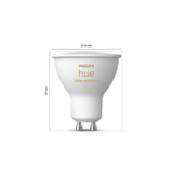 Philips Hue White Ambiance Smart Spotlight (2-pack)