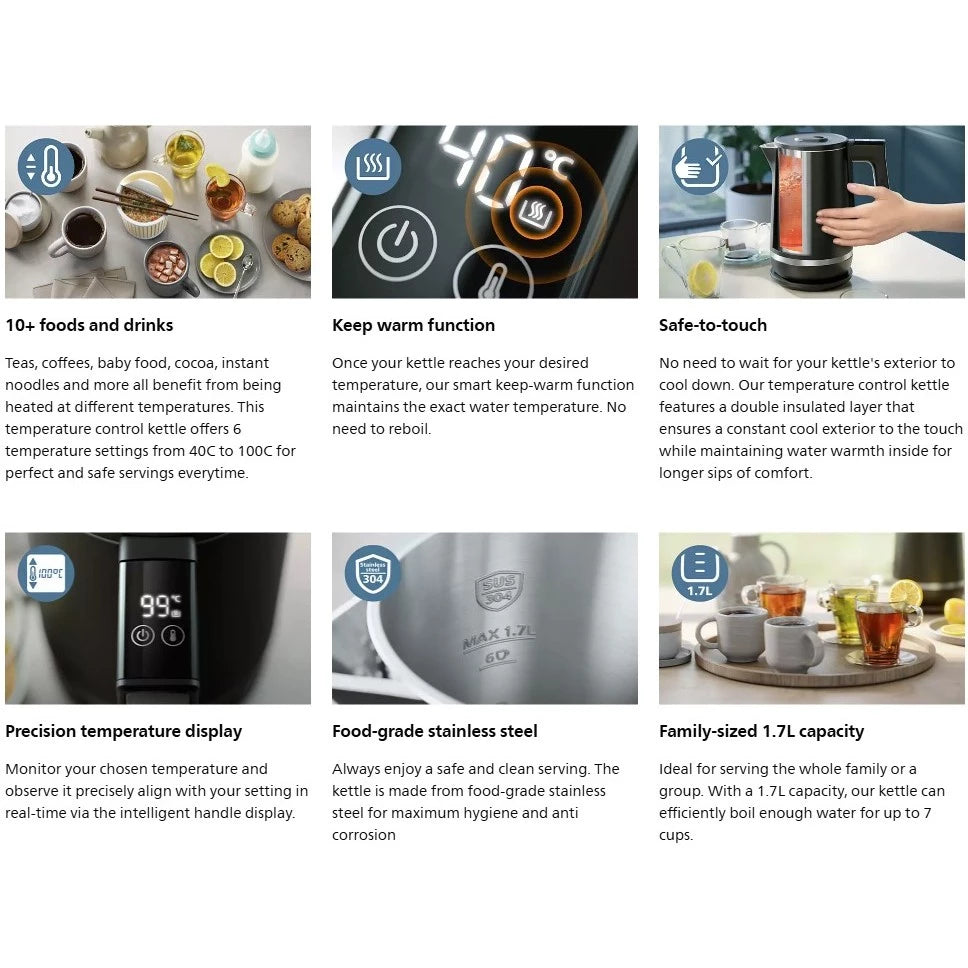 飞利浦双层电热水壶 7000系列 HD9396/90